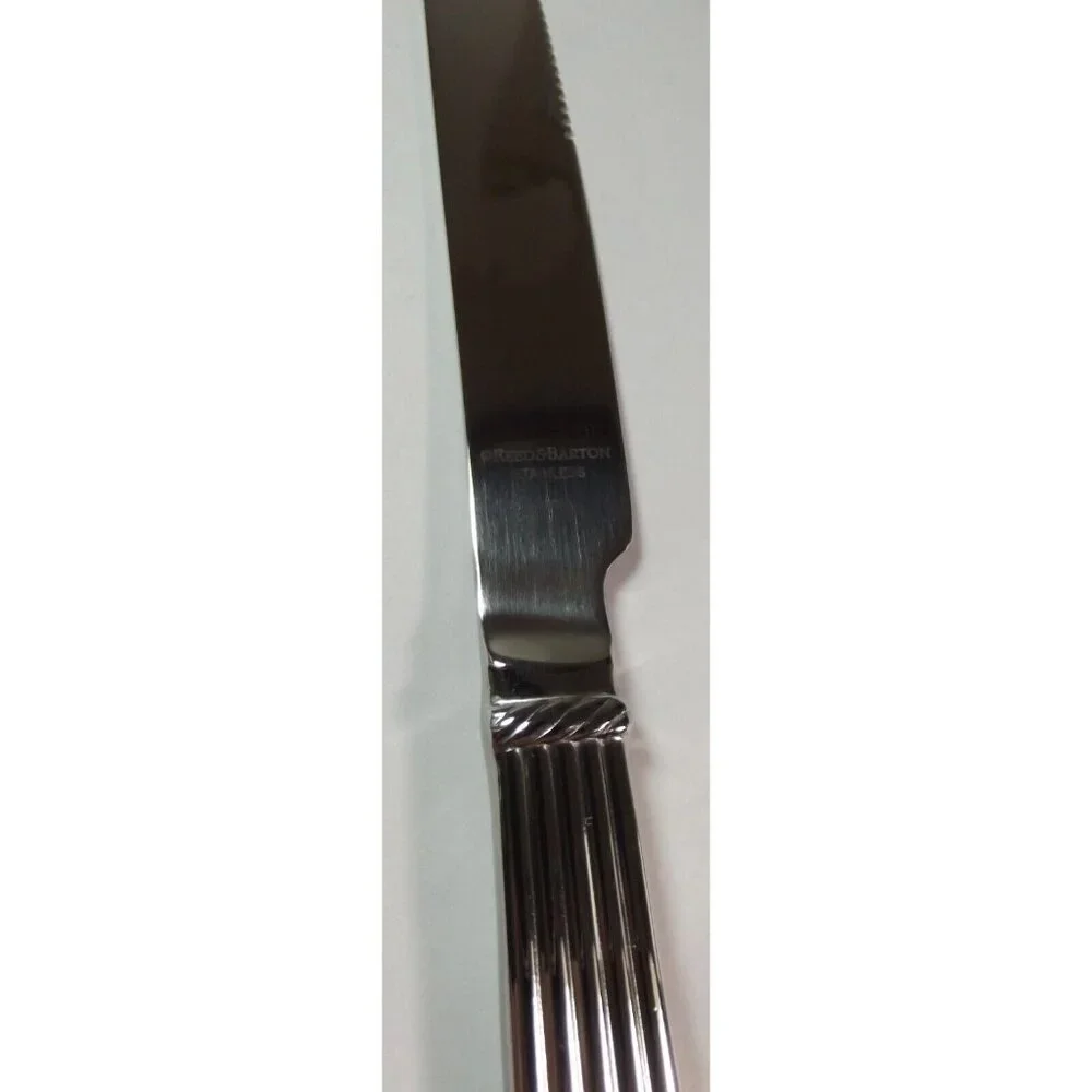 Reed & Barton Individual Solid Handle Steak Knife TRINITY HALL stainless 9-5/8